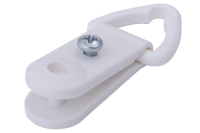 Einschlagclip mit Alugleiter, L=62,0 mm